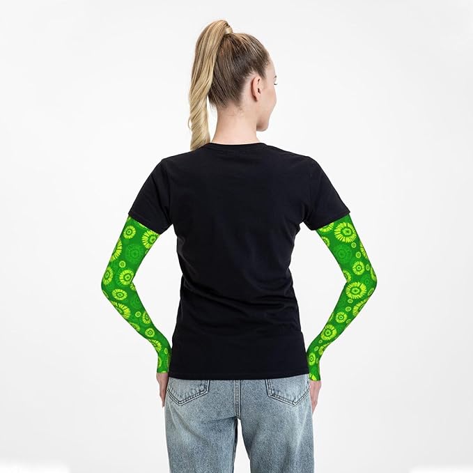 Men Women Anti-Slip Cooling Arm Sleeves Comfortable Sunshade for Summer Sports