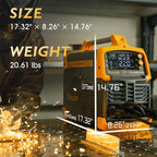 TOOLIOM Aluminum MIG Welder with Pulse 250A 110V/220V Dual Voltage 4 in 1 Multifunctional Welding Machine Gas/Gasless Flux MIG/Lift TIG/Stick with Spool Gun Compatible