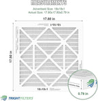 18x18x1 Air Filter 4 Pack, MERV 8 Pleated Dust Defense Air Filters Replacement Air Conditioner HVAC AC Furnace Filter, Durable and Lightweight