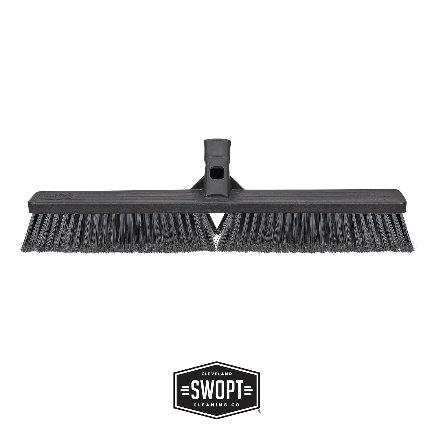 SWOPT 24” Standard Multi-Surface Push Broom Head — Indoor and Outdoor Push Broom — Cleaning Head Interchangeable with All SWOPT Cleaning Products for More Efficient Cleaning and Storage
