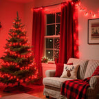 Brightown C9 LED Replacement Christmas Bulbs, 25 Pack Red Shatterproof C9 Bulbs, Waterproof Commercial LED Holiday Bulb for Christmas String Light, E17 Intermediate Base, Dimmable