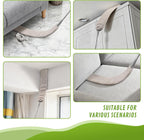 100-inch Duster with Extension Pole, 9-in-1 Cobweb Duster Kit Includes Spider Web Brush & Flat Gap Cleaner for High Ceiling, Fan, Under Appliances, Car, Home Deep Cleaning