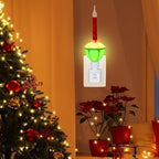 Christmas Bubble Night Lights Plug into Wall, 1 Multicolor Bubble Christmas Night Light + 1 Replacement Bubble Light Bulb, 5w Incandescent Bulb 120v Fits C7/ E12 Candelabra Base Swivel Plug-in Base