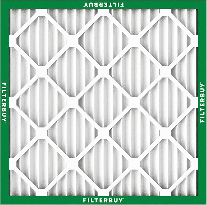 Filterbuy 17x17x1 Air Filter MERV 8 (MPR 700) Dust Defense Replacement (6-Pack), Electrostatic Pleated HVAC AC Furnace Filters, Made in USA (Actual Size: 17.00 x 17.00 x 0.75)