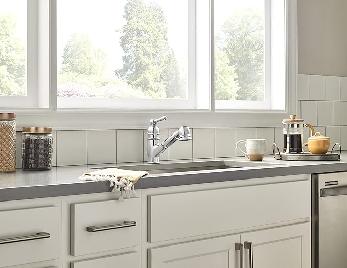 Gerber Plumbing Opulence Pull-Out Kitchen Faucet with SnapBack Retraction