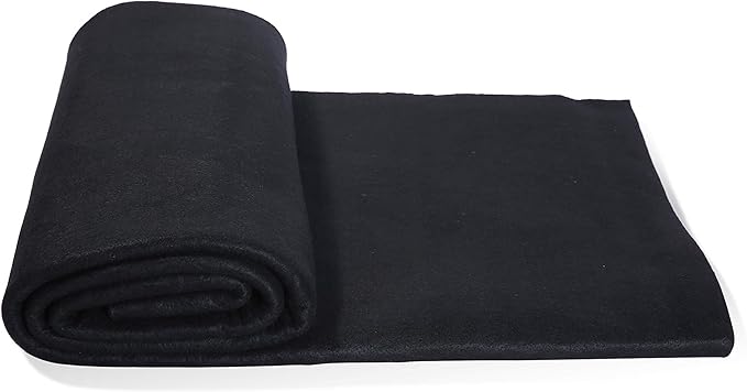 High Temp 12"X24"X1/4'' 6MM Thickness Felt Carbon Fiber Welding Blankets Black (12''x24''x1/4'')
