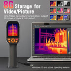 BTMETER Thermal Camera - Infrared Temperature Imager 200,000 Pixels with 256 x 192 IR Resolution 25Hz, 8G Image Storage Measure Temp -4°F~1022°F, 56° FOV Thermal Imaging Camera Gun for HVAC