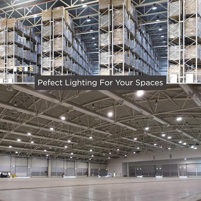 300 Watt UFO High Bay | 5000K Daylight High Output 40078 Lumens | Wired 300W 120-277V High Bay | 50000 Life Hours 135LM/W | 1 Pack by GoodBulb