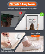 Strong Heavy Duty Double Sided Tape, 1.2" x 20FT Extra Large Clear & Tough Removable Nano Tape for Wall Hanging Strip Poster Deco Rug