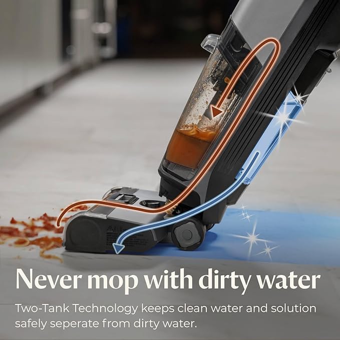 Bissell® CrossWave® OmniForce™ Cordless Multi-Surface Hard Floor Cleaner and Mop, Wet Dry Vacuum with Dedicated Dry Vacuum Mode, 3882