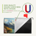 Spring Flowers Bird Mailbox Cover Magnetic Standard Size 21x18 Inch Spring Mountain Lake Mailbox Covers Floral Rustic Seasonal Mailbox Wraps Post Letter Box Decor for Garden Yard