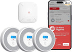 X-Sense Combination Smoke and Carbon Monoxide Detector with Voice Location, Interconnected Smoke Detector Carbon Monoxide Detector Combo with Base Station (Included), Model XP0A-MR31