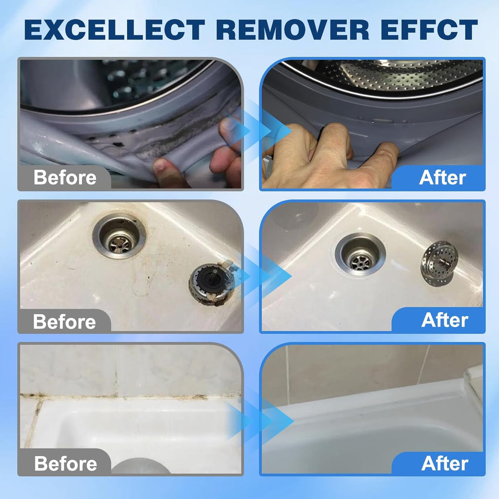 Home Stain Cleaner Gel,Home Remover Gel for Washing Machine, Refrigerator Strips,Household Stain Remover Gel,Cleaning Tiles Grout Sealant Home Kitchen Sinks Bathroom - 3.38Fl Oz