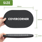 Furniture Sliders for Hardwood Floors 4 PCS - 9 1/2 inch Sliders for Moving Furniture – Felt Furniture Pads for Hardwood Floors Brown