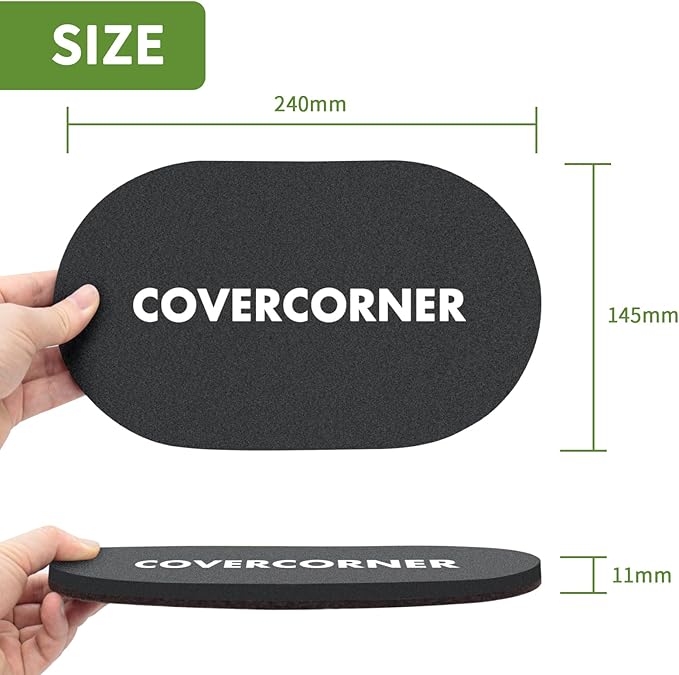 Furniture Sliders for Hardwood Floors 4 PCS - 9 1/2 inch Sliders for Moving Furniture – Felt Furniture Pads for Hardwood Floors Brown