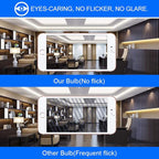 E ENERGETIC LIGHTING Dimmable LED Light Bulbs, 60W Equivalent, Daylight 5000K, 8W 800 Lumens LED Bulbs, E26 Base Standard Light Bulbs, ETL Listed, 20 Packs