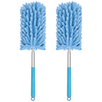 Mini Duster for Cleaning, 360° Bendable Hand Dusters with Extension Pole, Washable Small Duster for Car Interior, Office, Furniture