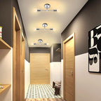 2 Lights Bathroom Vanity Wall Sconce Modern Industrial Wall Lamp Pole Wall Mount Lighting Fixture（Chrome Color）