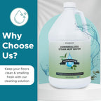 Steam & Go Demineralized Water - Multi-Surface Cleaning Solution for Steam Mop, Ready-to-Use Floor Cleaner, No PVC, Ideal for Home & Office, Compatible w/Any Mop - Eucalyptus Mint, 128oz, Pack of 1