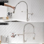 AIMADI Kitchen Faucet with Pull Down Sprayer,Commercial Stainless Steel Pull Down Sprayer Kitchen Faucet Single Hole Single Handle RV Laundry Outdoor Kitchen Sink Faucets