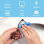 PATIKIL Eyeglass Microfiber Cleaning Cloth 5.5"x5.5", 100 Pack Glasses Cleaning Cloth Soft Wipe Screen Cloth for Camera Lens Eyeglasses Screens, Gray