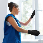 Patelai 3 Pairs Microfiber Plant Dusting Gloves Leaf Cleaning Gloves for Indoor Plants, Blinds, Furniture, House(Medium,Purple, Rose Red, Black)