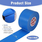 Blue Painters Tape 1.89In x 55Yd Painters Tape 3 Rolls Painters Blue Tape for Wall Masking Edge Treatment Packing DIY Crafts, Home Use