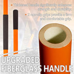 VNIMTI Heavy Duty Shovel with Fiberglass Handle for Digging and Gardening, Metal, 58 Inches