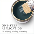 AMY HOWARD AT HOME Chalk-Based One Step Paint for Furniture, Cabinetry, Decor, Finish, and More | No Stripping, Sanding, or Priming | Dark Base | 32 Ounce | Brooks Grey