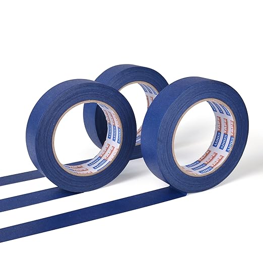 ADHES Blue Painters Tape 2 inches Wide, Masking Tape for Painting, 6 Rolls x 2 Inches x 55 Yards, Paint Tape No Residue Outdoor Anti UV Multi Surface Use, Total 330 Yards
