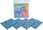Reusable Antibacterial Cleaning Cloths – Removes 99.99% of Bacteria with Just Water | Silver-Embedded, Chemical, Odor, Streak & Scratch-Free for All Surfaces | 4 Pack