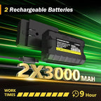 IKOVWUK 3x360° Laser Level, Level for Construction Picture Hanging Floor,12 Lines Self-leveling Laser Level Line with Upgraded Flash Mode, 2X 3000MAH Battery