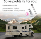 520900 RV Water Heater Element Kit, Compatible with Suburban RV SW Series Electric Water Heater Replacement Part 520789 232794 Heating Element, Screw-In Type With Wrench Socket and Tape