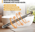 3 Pcs Titanium HE 90240 Water Heater Element Screw-In 9KW 240V Replacement for EcoSmart ECO 18 27 36 Tankless Water Heater Element Parts Replaces HE 80240 R004709024S SGB-2903 HA-P004 HA-P005