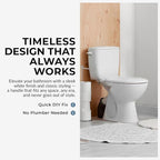 Qualihome Toilet Handle Replacement (White, Side Mount)