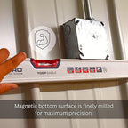 Kapro - 705 Eagle Magnetic Box Level - OPTIVISION & Plumb Site - Features 2% Gradient, Acrylic Vials, and Wall-Grip - For Masonry and Concrete Jobs - VPA Tested - 24 Inch