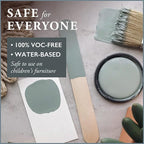 AMY HOWARD AT HOME Chalk-Based One Step Paint for Furniture, Cabinetry, Decor, Finish, and More | No Stripping, Sanding, or Priming | Medium Base | 32 Ounce | Cartouche Green