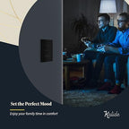 TOPGREENER Digital Dimmer Light Switch for 200W Dimmable LED/CFL Lights, Single Pole/3-Way LED Slide Dimmer Light Switch, Neutral Wire Not Required, UL Listed, TGSDS3-BK, Black, 1 Pack