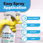 2 Pack [12 Oz] Home Ceramic Coating Spray Kit - Shine, Seal & Protect Kitchen & Bath Surfaces - High Shine - Repels Stains & Grime Effortlessly - Use on Stainless Steel, Sinks, Countertops, Glass