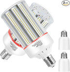 120Watt Led Corn Light Bulb,E39/E40 mogul Base,5000k Daylight,110 to 277V,15600lm,CFL HID 400W Metal Halide Replacement For Commercial/Industrial High bay lighting GYM,Parking lot,Factories(2-Pack)
