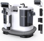 Upholstery Cleaner Machine 450W Motor - 13.5Kpa Suction Couch Cleaner Machine, Portable Handheld Carpet Cleaner with Self-Cleaning and for Pet Stain, Couch, Stair, Car Seat and Area Rug