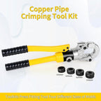 Hydraulic Copper Tube Crimping Tool with 3/5“ 3/4” 1“ 5/4” Inch Jaws, Copper Tube Fittings Hydraulic Pipe Crimping Tool for Pro Press, Copper Pipe Fittings.