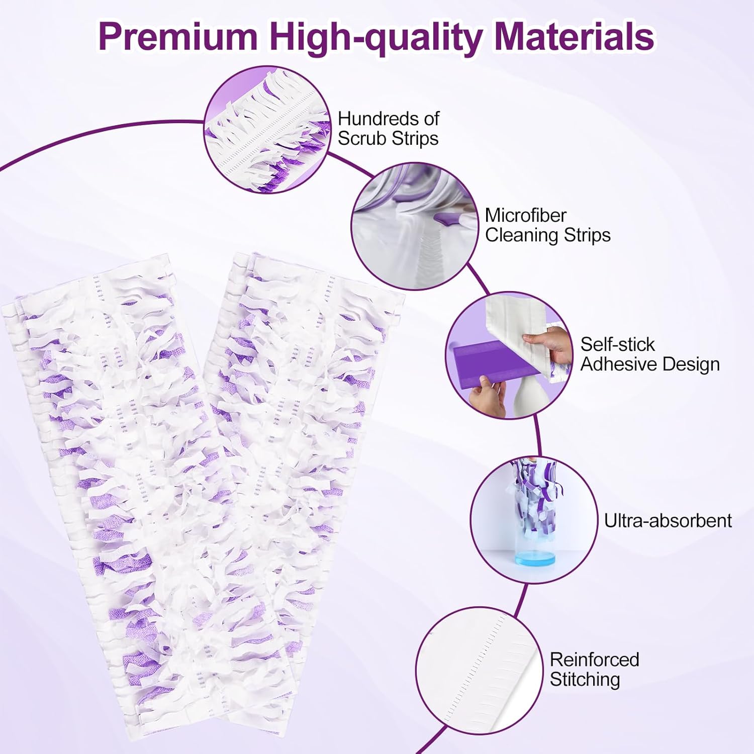 32 Pack Disposable Mop Pads for Swiffer Power Mop, Thickened 14-Layer，Multi-Surface PowerMop Refills Replacement Mopping Pad for Floor Cleaning，Non-Washable & Unscented,Quick-Absorb，No Residue