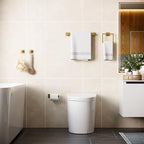 5-Piece Bathroom Hardware Accessories Set, 23.6 Inch SUS304 Stainless Steel Towel Bar Set, Wall Mounted Bathroom Towel Holders, Towel Hooks with Toilet Paper Holder