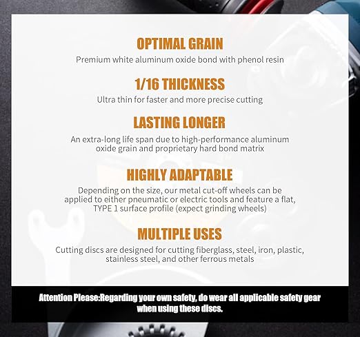 Cut Off Wheels 3 Inch 25 PCS Cutting Disc 3" x1/16 x3/8" Grinder Metal Cutting Discs Angle Grinder Cutting Wheel