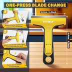 DIYSELF 1 Pack Razor Blade Scraper with 10 Extra Razor Blades, Scraper Tool, Glass Scraper for Cleaning, Glass Stove Top Scraper, Window Scraper, Paint, Cooktop, Oven Scraper, Razor Scraper Tool