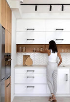 10 Pack Matte Black Cabinet Pulls 5 Inch(128mm) Kitchen Cabinet Handles Cabinet Hardware for Drawer Pulls