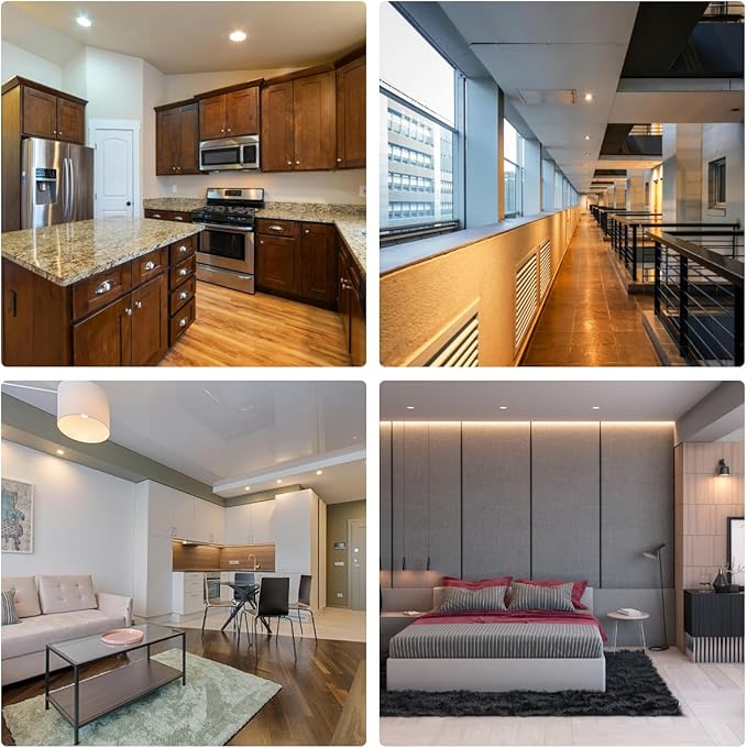 6W LED GU10 Range Hood Light Bulbs, LED Stove Appliance Light Bulb, Kitchen Light Replacement, 50W Halogen Light Bulb Equivalent, Warm White 3000K, 550 Lm, Waterproof IP65, Dimmable, 2 Pack