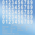 Mailbox Numbers Sticker - Reflective, Self Adhesive Numbers for Outside, Durable & Easy to Apply (White, 2 Inch)