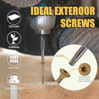 WELLOCKS Deck Screws, Wood Screws, Tan, Superior Rust Resistant, Epoxy Coated, Above 1000 Hour Salt Spray Coating T25 Torx Star Bit Included for Outdoor Wood Fence (5.2LBS Tan, #8×2-1/2")